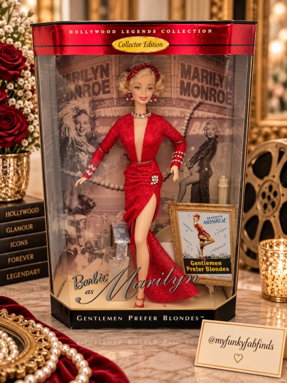 1997 Barbie as Marilyn Monroe in Gentlemen Prefer Blondes Doll